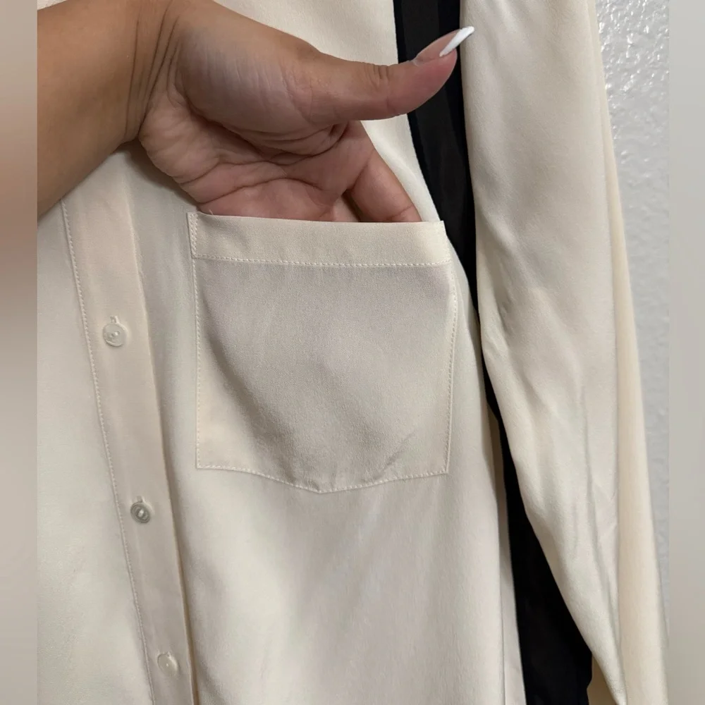 Vince Crepe de Chine Shirtdress - Picture 4 of 10